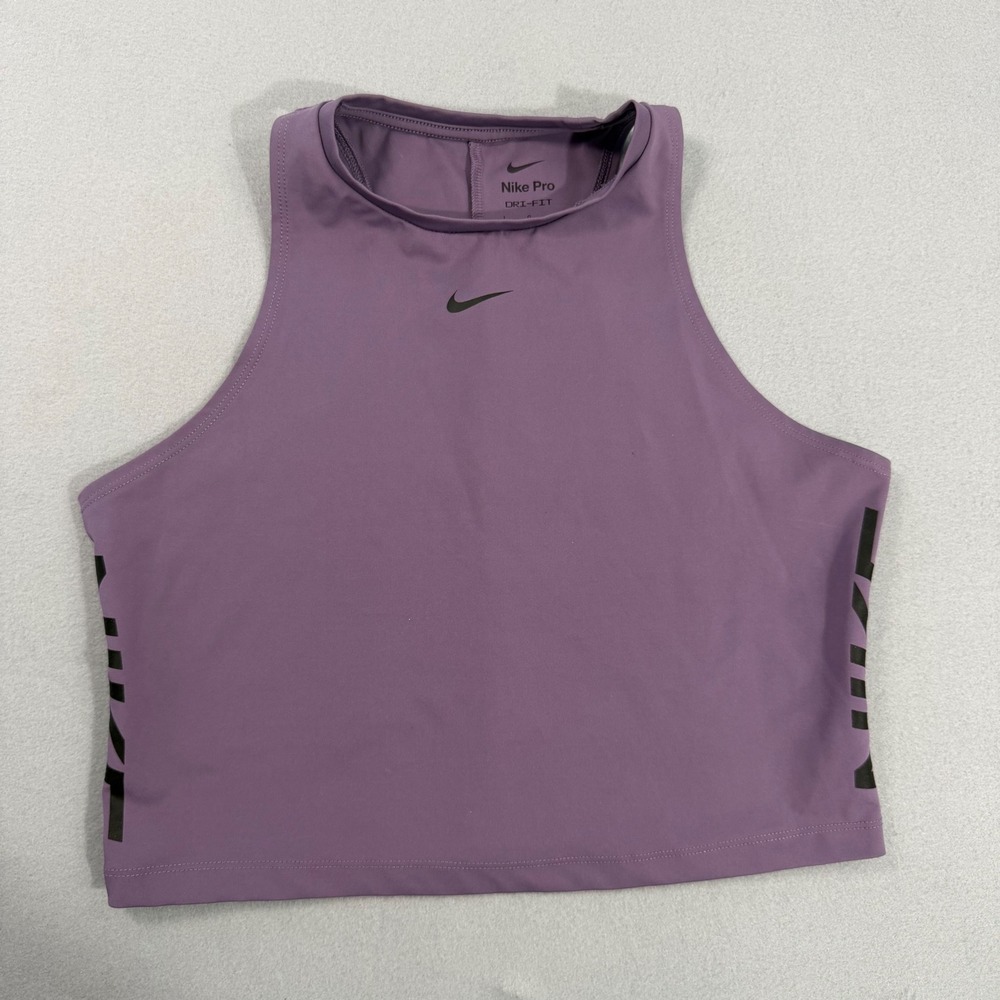 Nike Crop Tank Top Womens Large Purple Excellent